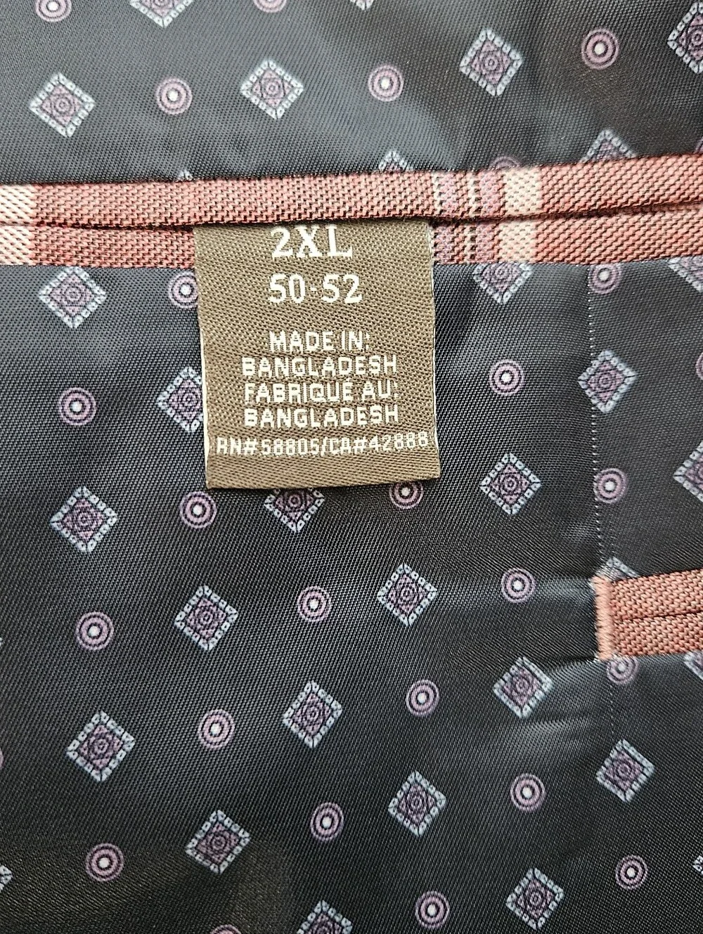 Oak‎ Hill Windowpane Sport Coat Two Button Plaid Size 2XL 50-52 Color Barry